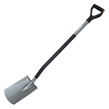Лопата с закругленным лезвием Fiskars Ergo (131400)