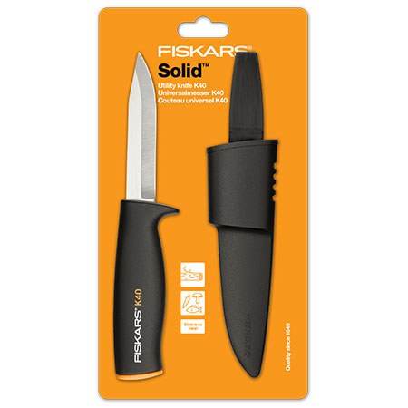 Нож общего назначения Fiskars Solid K40 (125860) - Купить в Украине