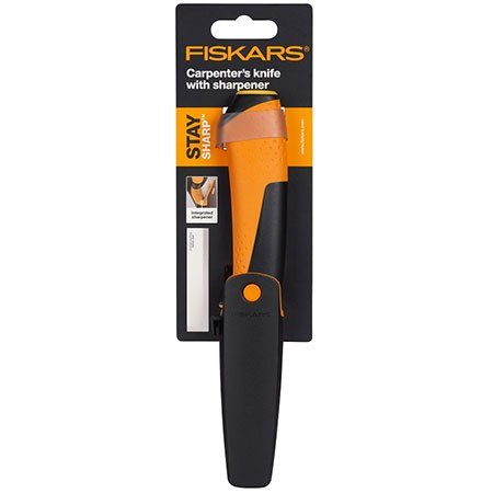 Плотницкий нож с точилкой Fiskars (156020) - Купить в Украине